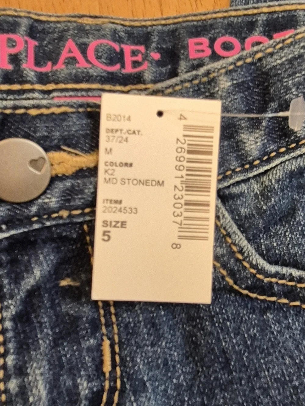 The Children's Place Medium Stonewashed Bootcut Blue Jeans Sz 5 Girls Denim